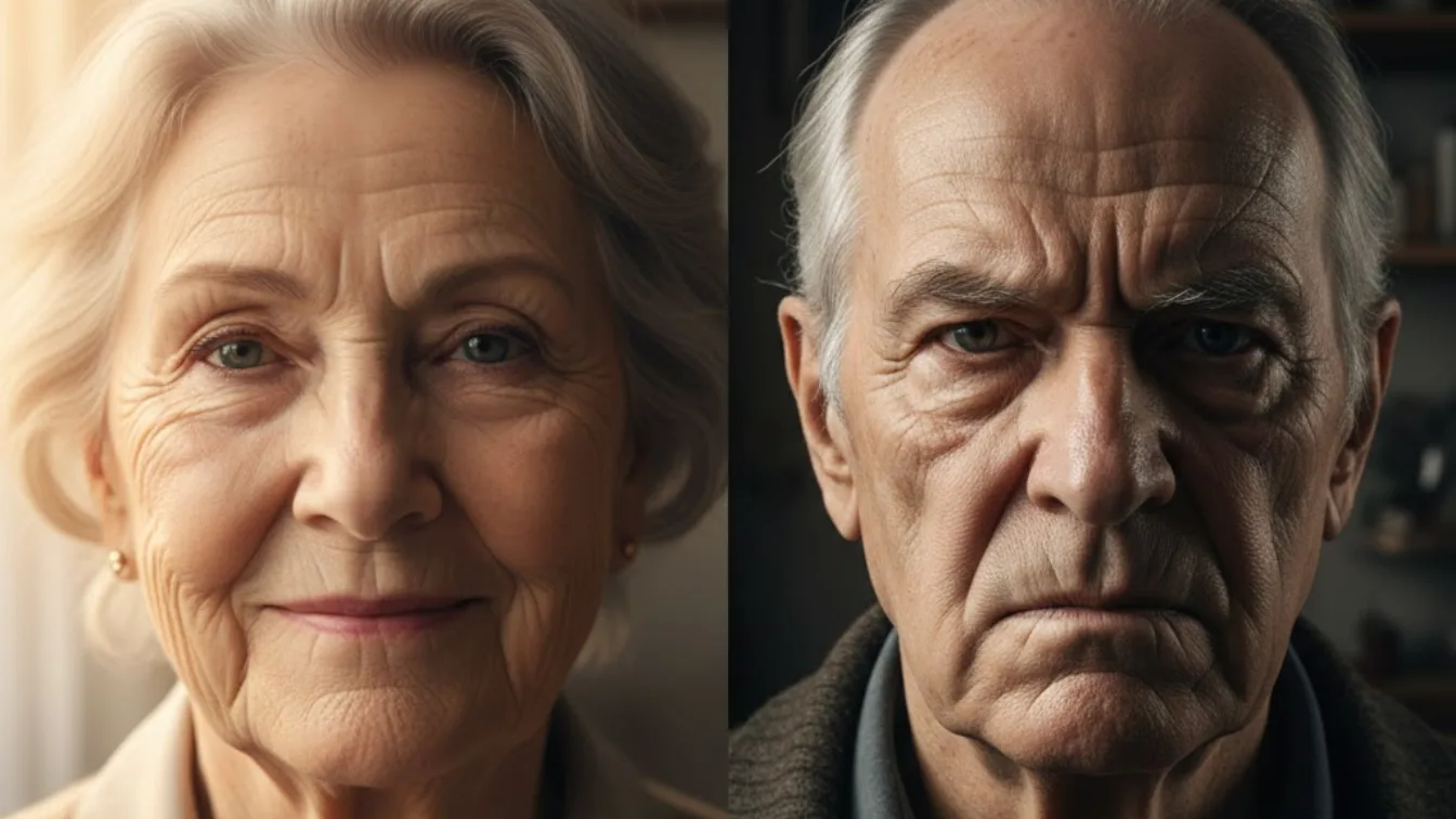 Psychologie erklärt: Warum einige Menschen mit dem Alter schöner werden, während andere verhärten