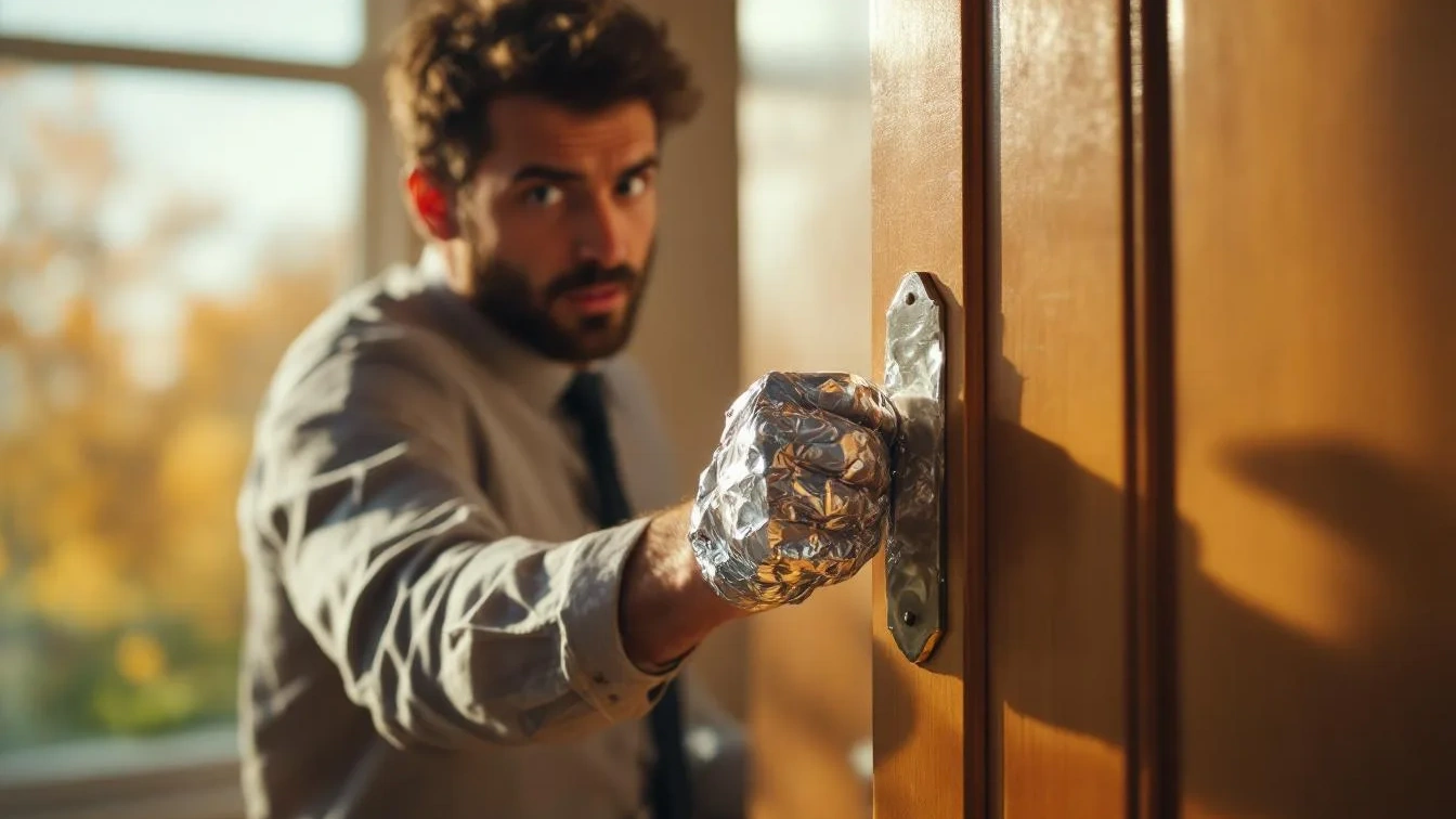 Sicherheits-Experiment: Ich habe Alufolie an die Türklinke gewickelt – Das Ergebnis verblüffte mich