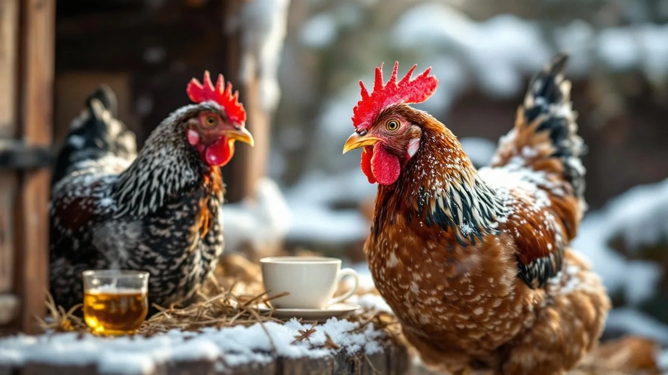 Hühner-Haltung: Warum Ihre Hühner im Winter diesen speziellen Tee trinken sollten