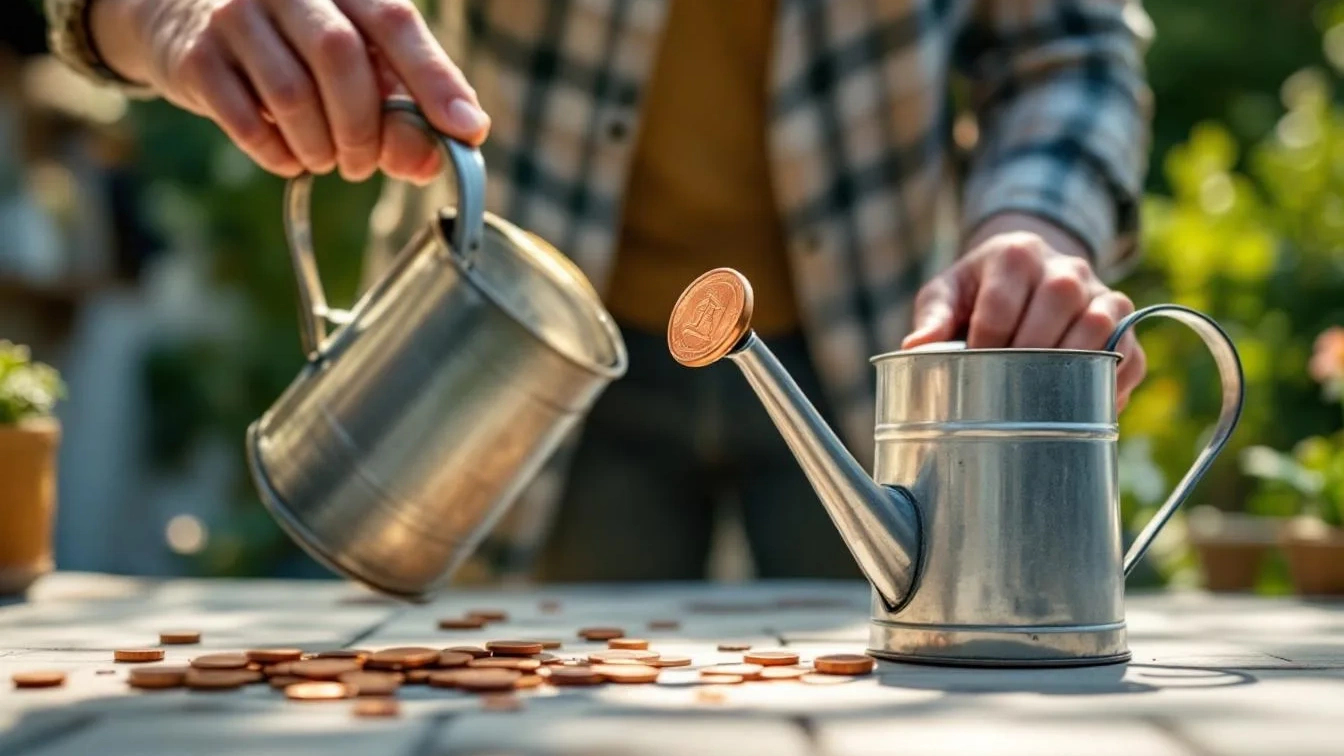 Ich legte eine Kupfermünze in die Gießkanne – was danach passierte, war erstaunlich